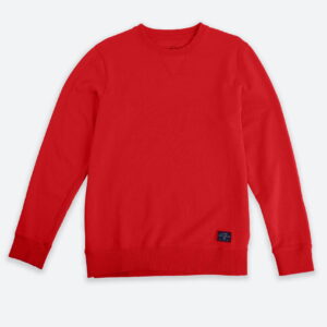 French Terry Crewneck Sweater Coral