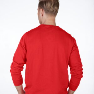 French Terry Crewneck Sweater Red