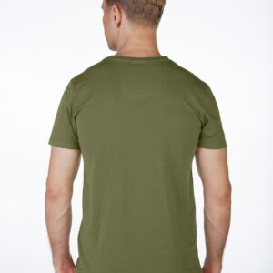 Crewneck Jersey T-Shirt Khaki