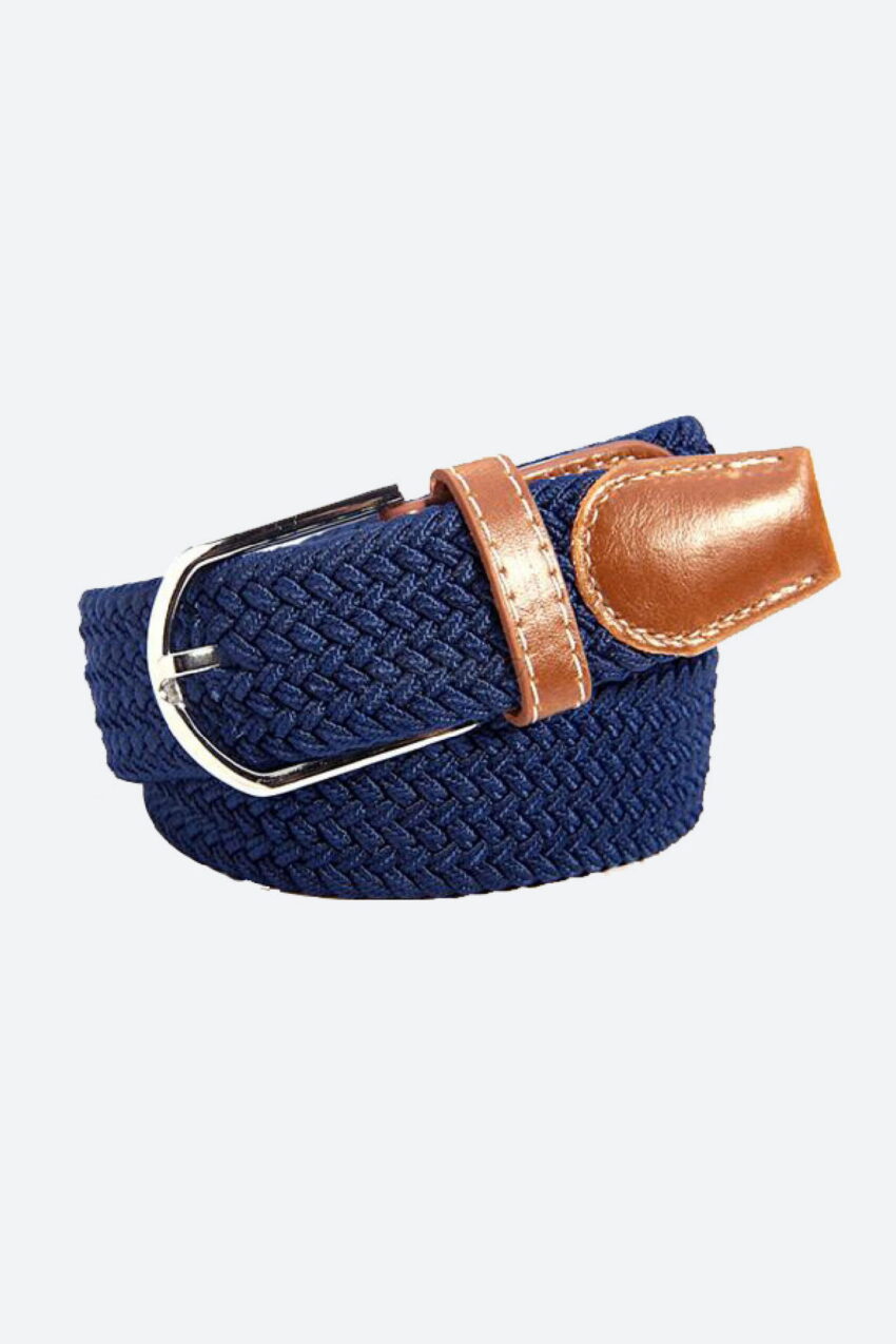 Woven belt cotton blue